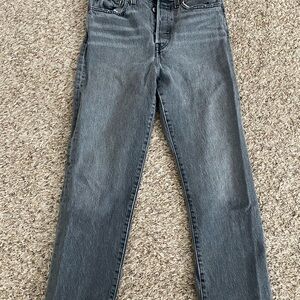 Levi's Women's Gray Straight Leg Jeans